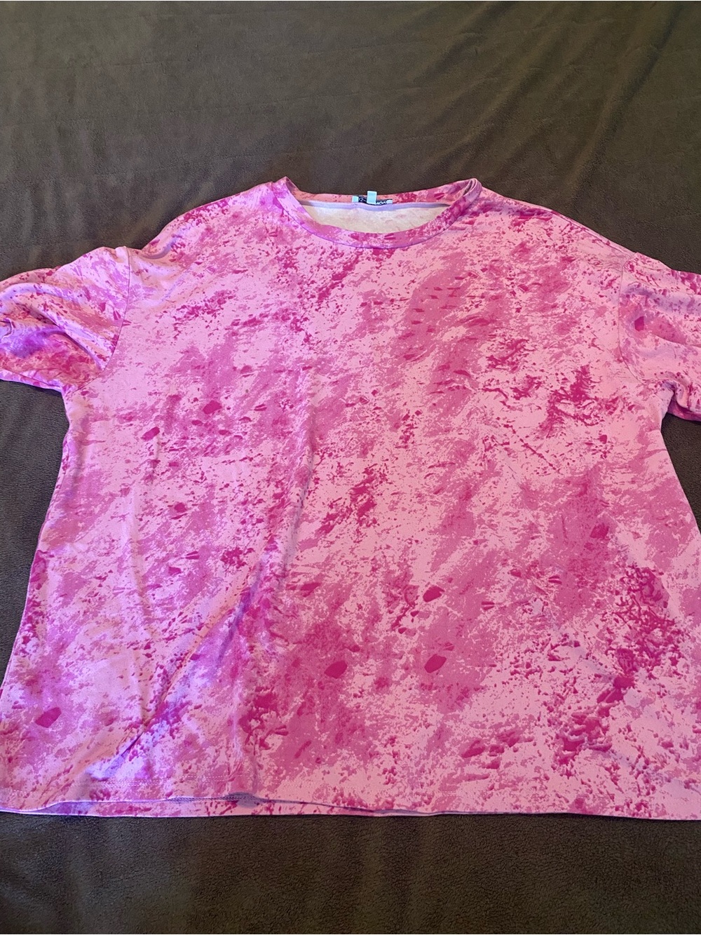 Pink Marble Tie-Dye Tee and Short Set